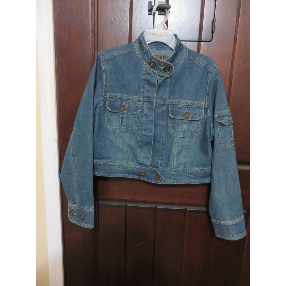 MISS LILI CROP JEANS JACKET SIZE XL